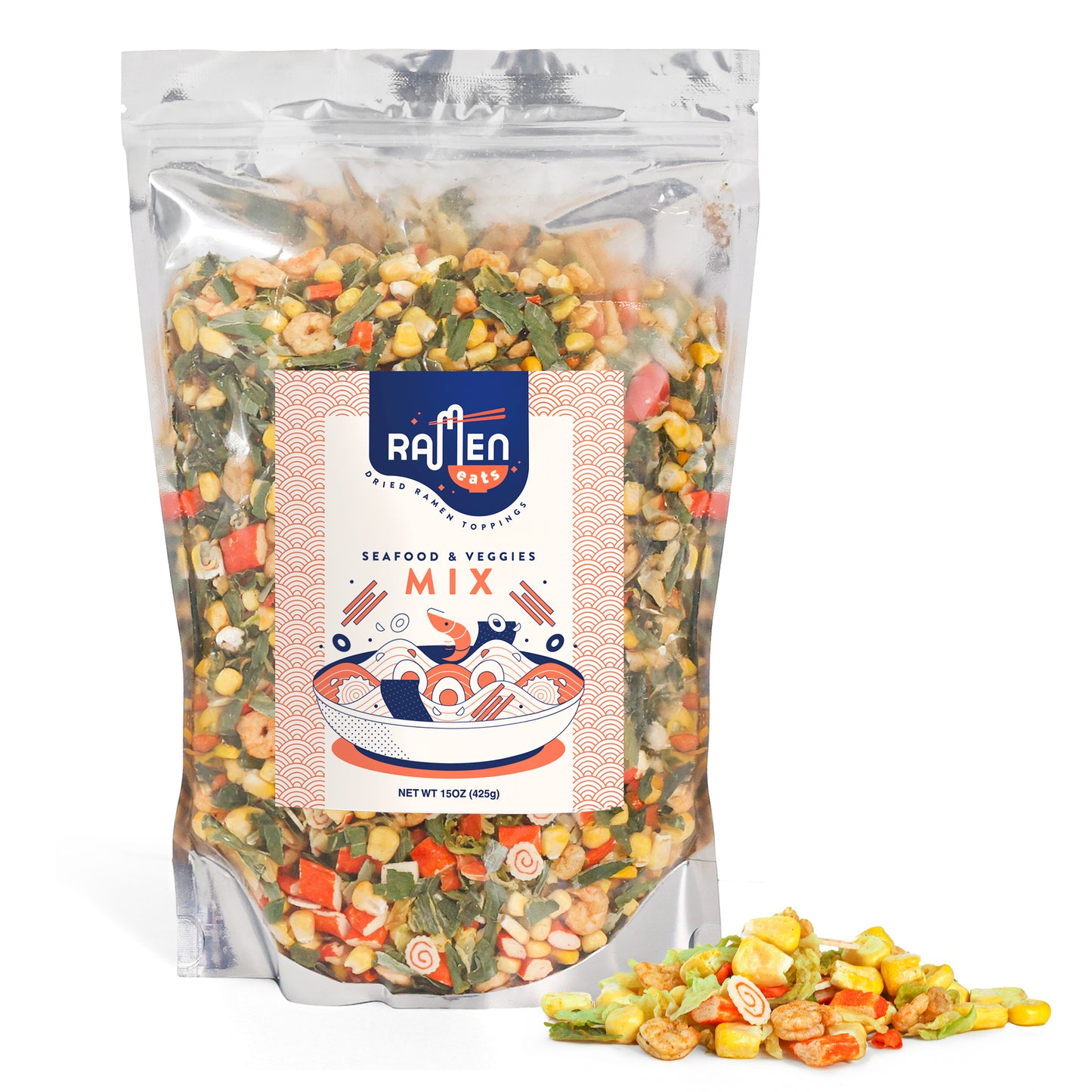 Classic Seafood Mix with Dried Vegetables for Noodles